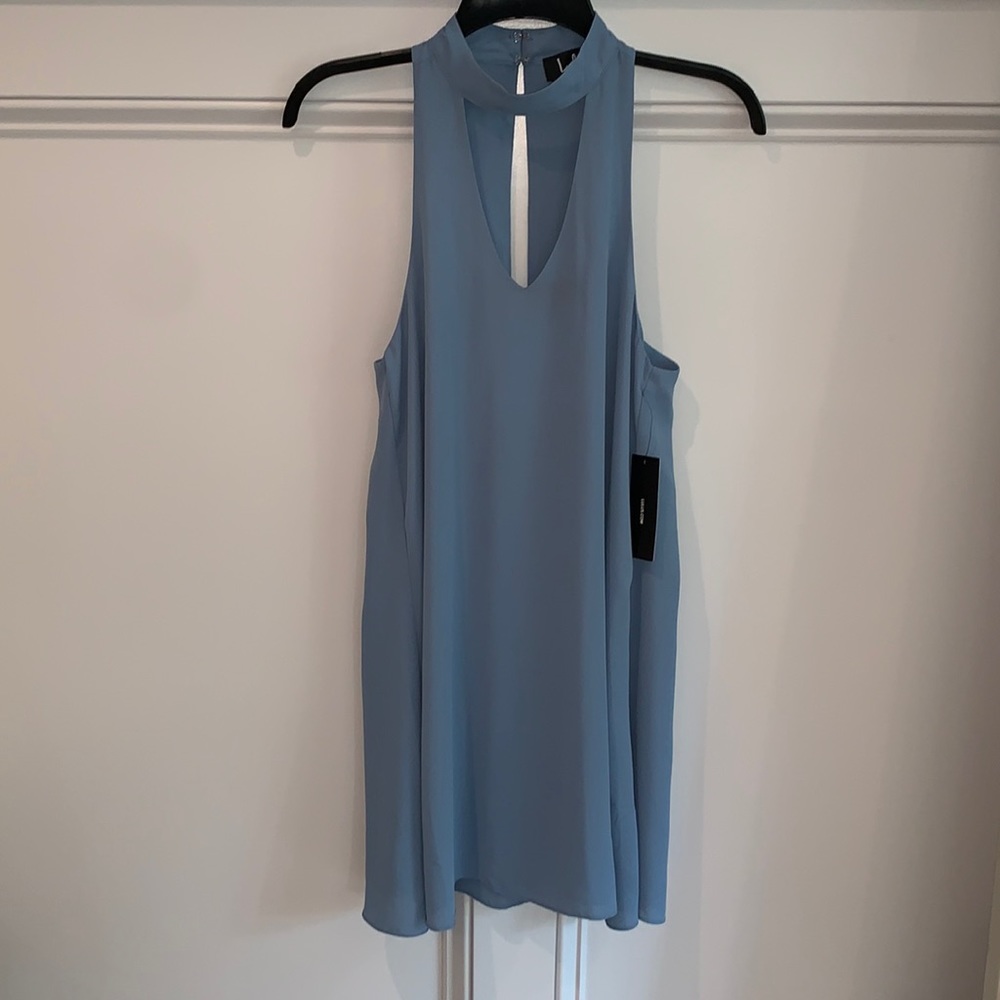 NEVER WORN Lulus light blue dress. Size S